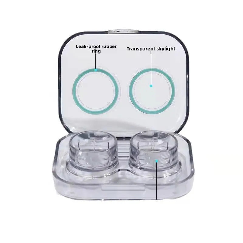 1/4PC Korean Style Portable Contact Lens Case High Aesthetic Travel Storage Kit Daily Use Contact Lens Holder Box