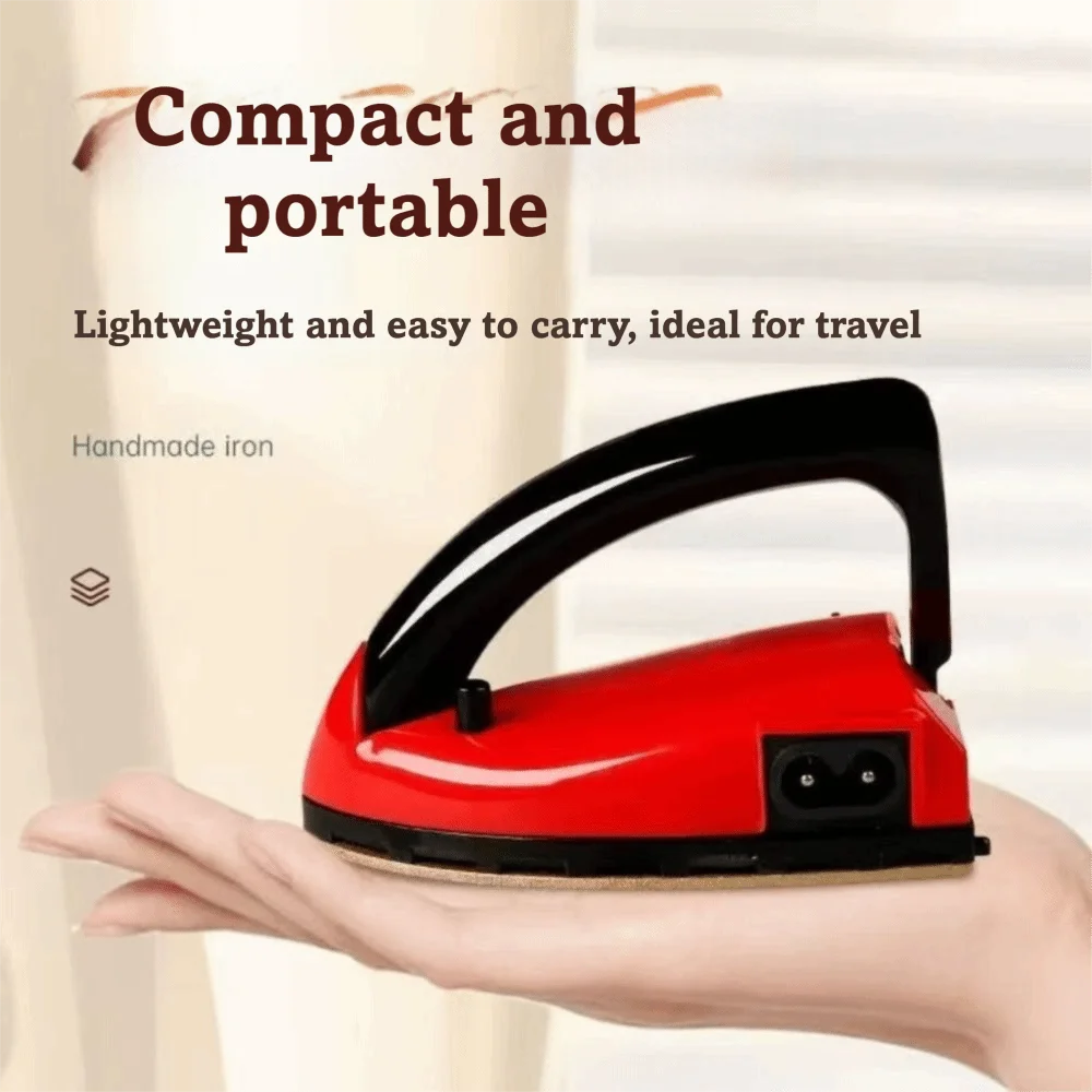 Constant Temperature Design Electric Dry Iron Golden Bottom Plate Smooth and Wear-resistant Travel Flat Iron Compact Handheld