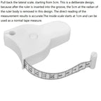 Automatic Telescopic White Tape Measure Body Measuring Soft Tape Centimeter Sewing Ruler For Body Size Measuring Tools