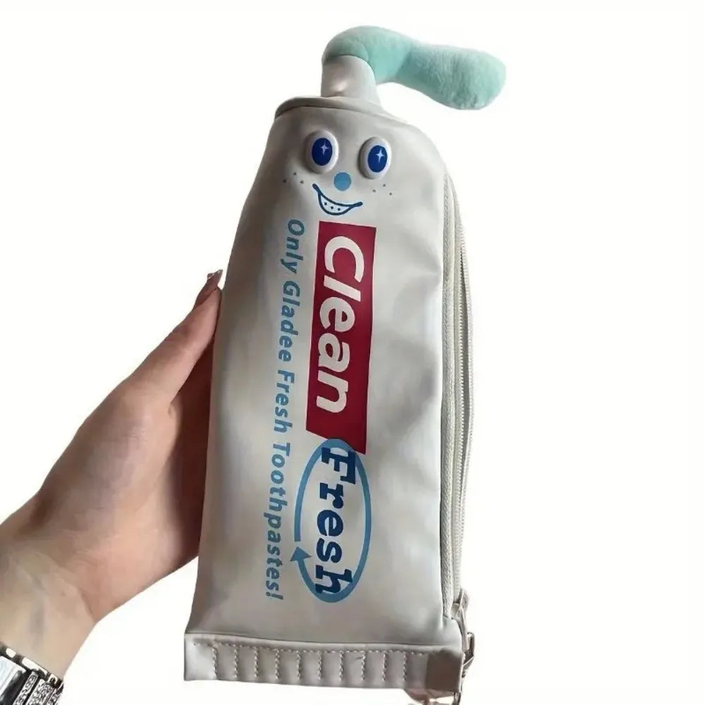 Squeeze the Fun,Toothpaste Tube Pencil Pouch for Creative Smiles,Paste & Play, Cute Collapsible Pen Tube for School Buddies Secondary image