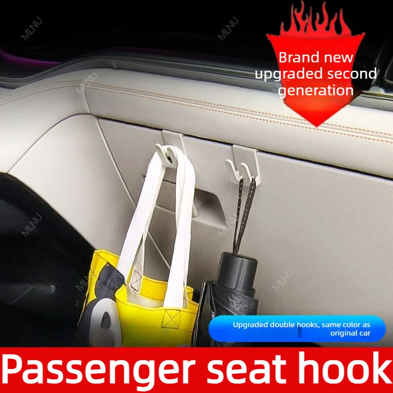 Durable ABS Glove Box Hooks Non-Slip Heavy Duty Bag Hooks Easy Install Car Purse Versatile Holder for Universal Car Brand Tesla Model 3 Model Y Car Secondary image
