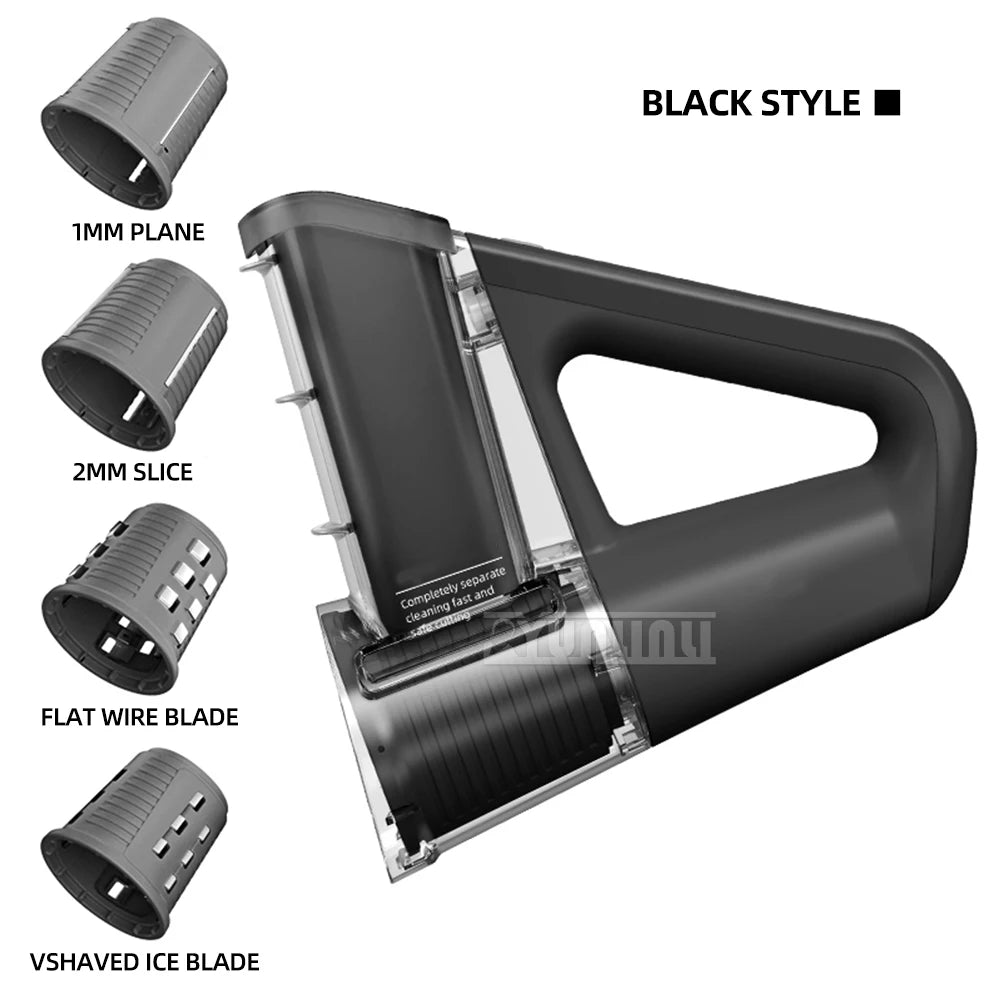 Electric Vegetable Slicer Hand-held Food Processor Carrot Cucumber Potato Cutter Kitchen Tool Ice Shaved Machine