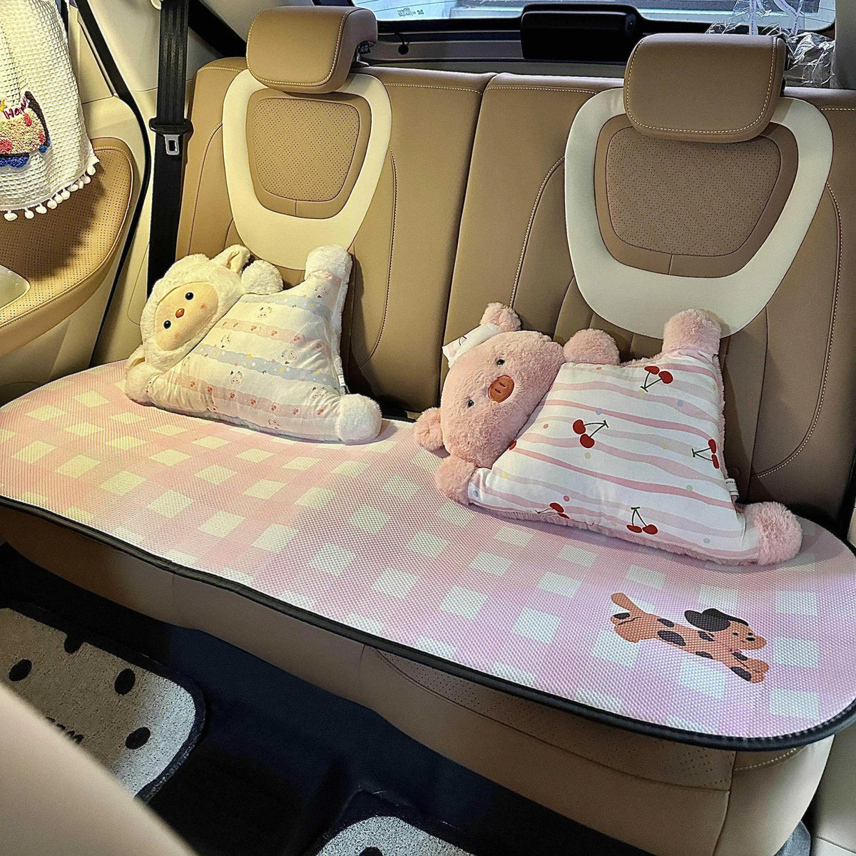 Cute Car-Use Penguin And Sheep Doll Pillow Pair Creative Gift for Girls Car Rear  Cushion Soft PP Cotton Filled Cartoon S...