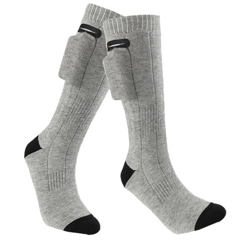 Winter Heated Socks Men's Women's Heating Foot Warmer Electric Socks Warm Sock 4000mAh Battery Thermal socks Cycling Ski
