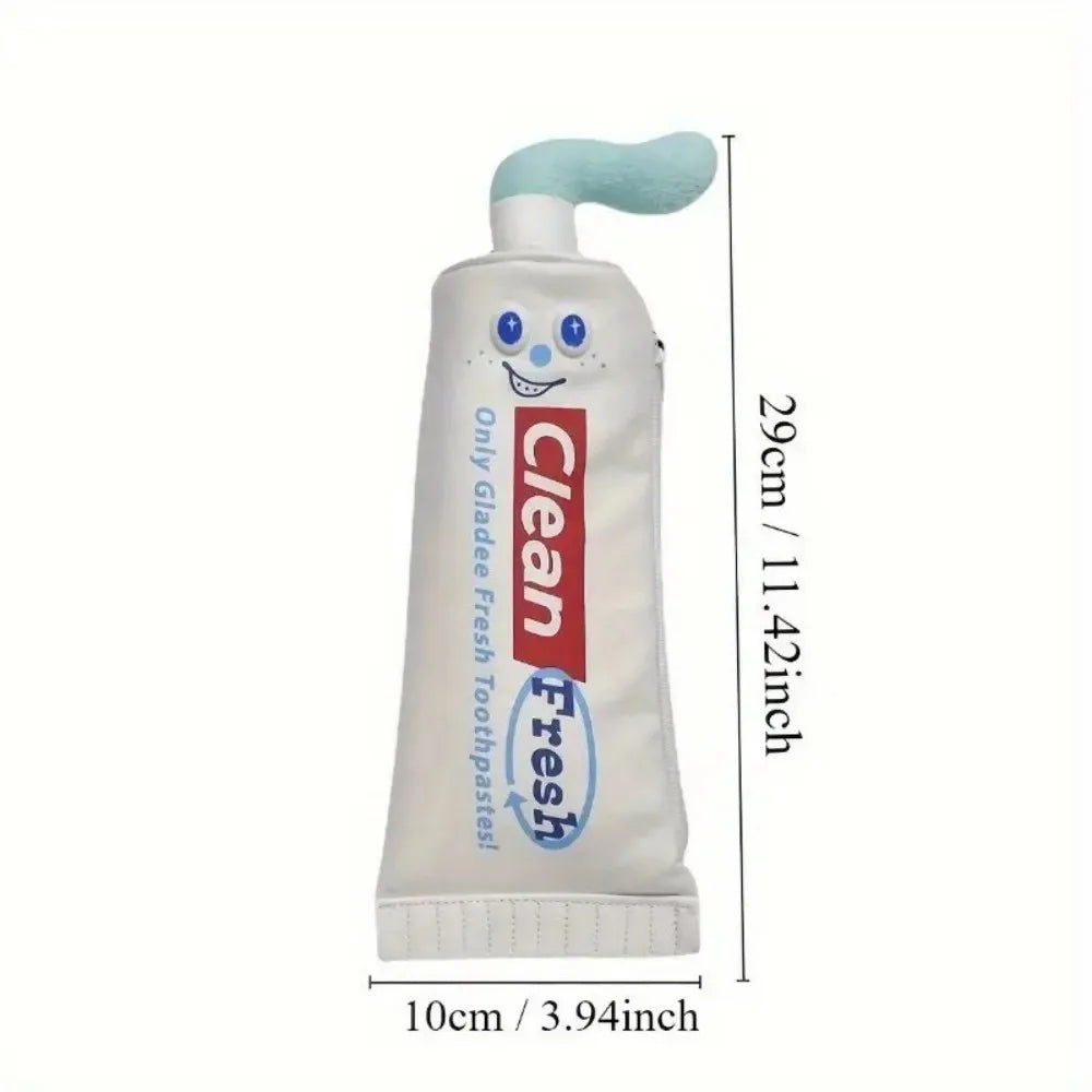 Squeeze the Fun,Toothpaste Tube Pencil Pouch for Creative Smiles,Paste & Play, Cute Collapsible Pen Tube for School Buddies