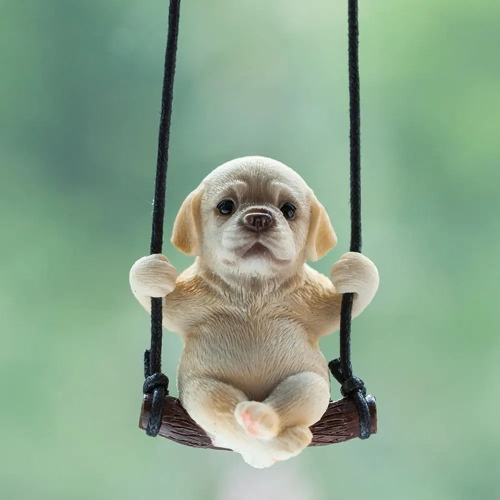 Trend Swing Dog Auto Interior Accessories Decoration Sunglasses Car Pendant Bulldog Resin Car Hanging Gift