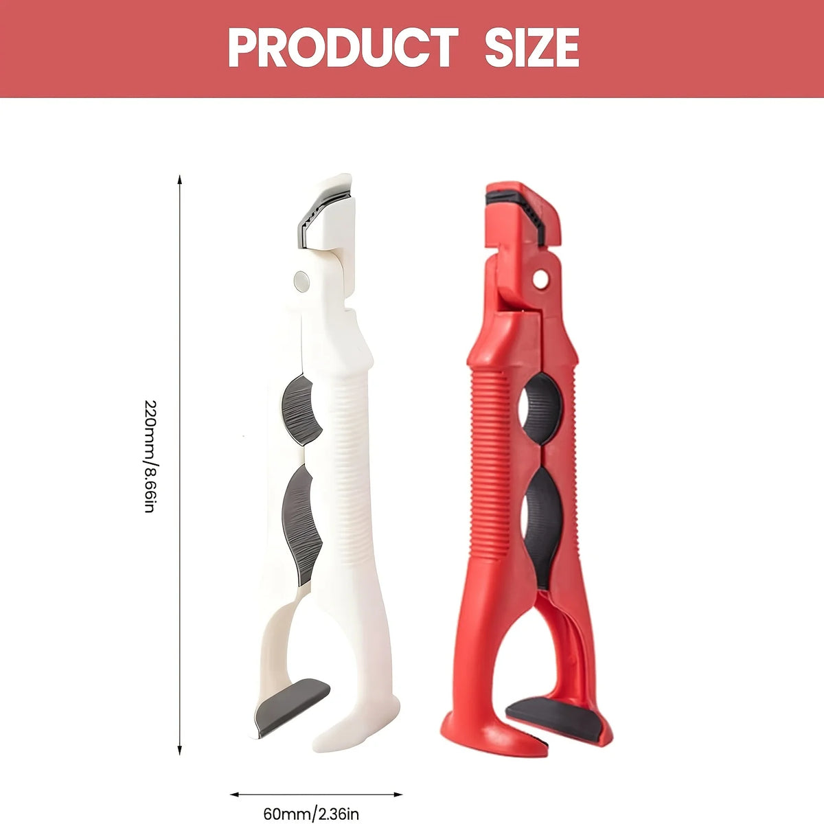 3-in-1 Heat-Proof Dish Clips for Kitchen, Anti-Slip Plate Grippers, Labor-saving Bottle Opener Integrated at the Tail