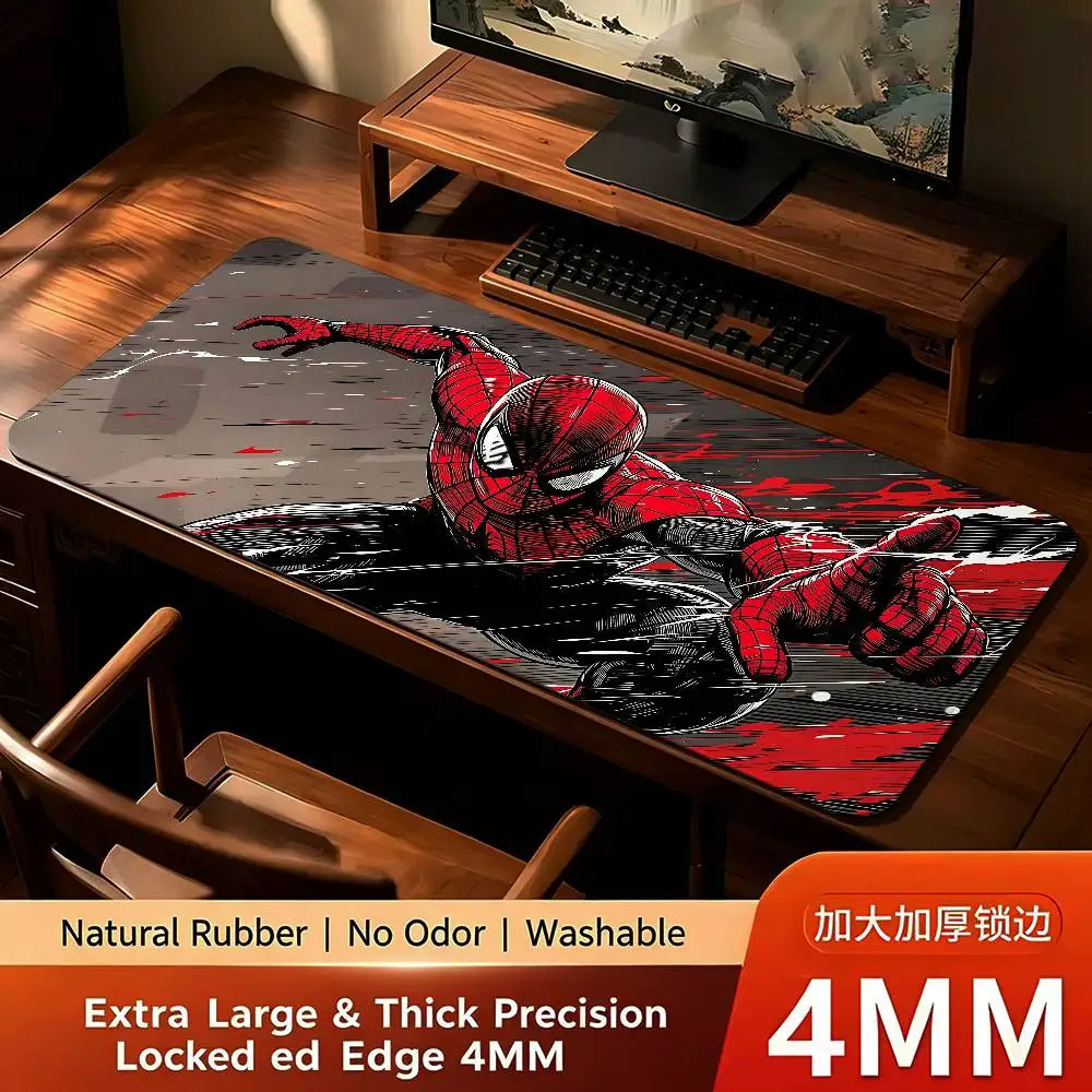 Cool-Spider-Man Mouse Pad Computer Mat Deskpad Laptop Keyboard Mat Office Large Landscape Mousepad