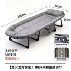Foldable Office Single Nap Utensil Lounge Chair for Home Use, Simple Small Bed for Hospital Care, Marching Bed，Camping Cots