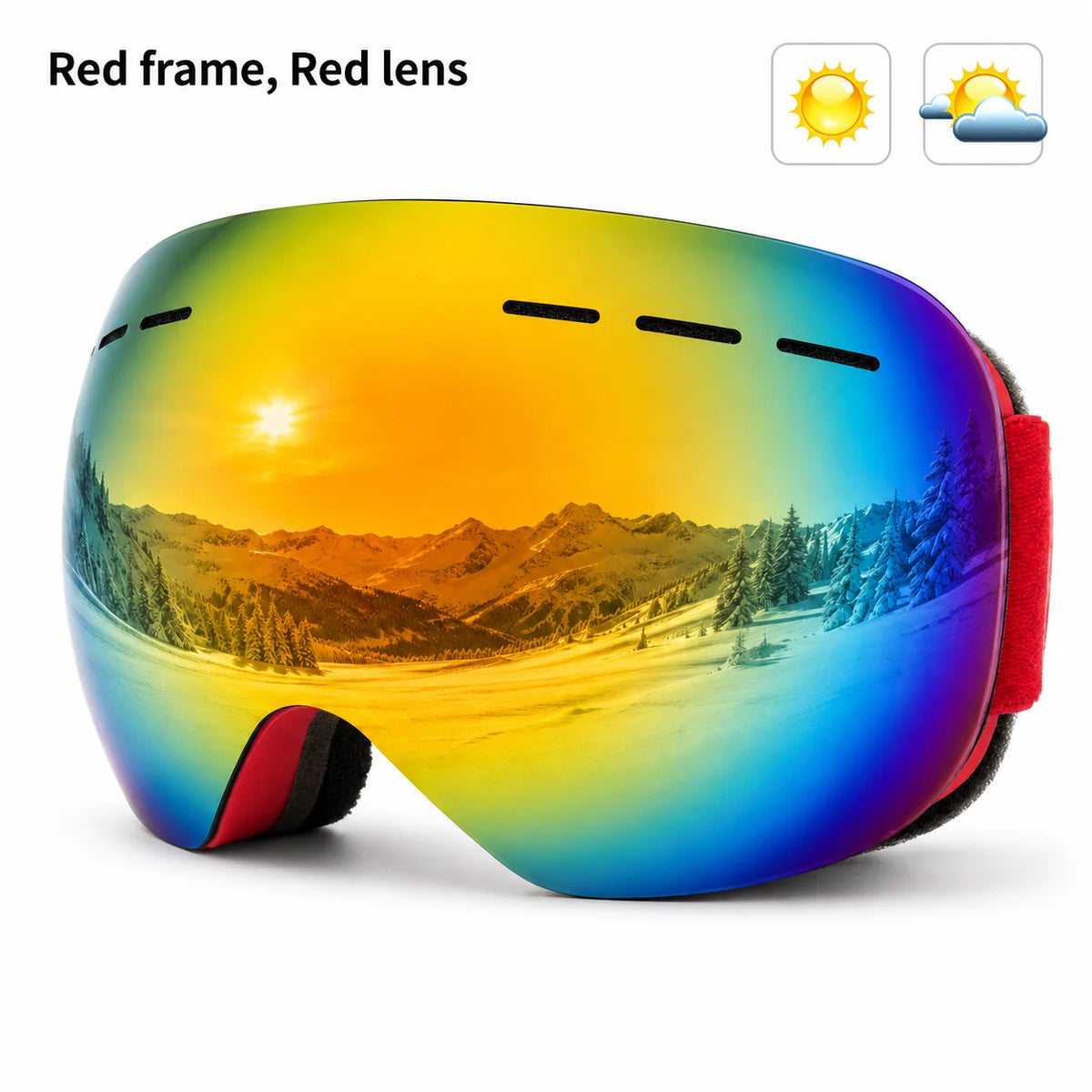 Ski Goggles Double Layers Anti-fog UV400 Snowboard Snow Goggles Snowmobile Glasses Eyewear Outdoor Sport Skiing Googles Main image