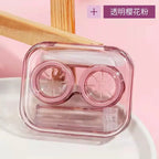 1/4PC Korean Style Portable Contact Lens Case High Aesthetic Travel Storage Kit Daily Use Contact Lens Holder Box