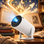 Book Projector for Reading, 720P Native HD with 180° Rotation Book Projector Built-in Speaker, 4K Input Support ，wall decoration