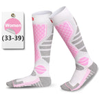 GTUBIKE 1 Pair Winter Warm Ski Stockings Thickening Hiking Socks for Women Men Anti-Cold Skiing Outdoor Sport Stockings Snow