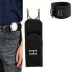 New Adjustable Elastic Style Waistband Buckle with Magic Tape & Metal Hooks Outdoor Portable Waist Band Tool Belt Nylon Soft