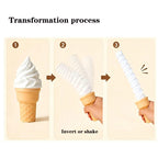 3D Printed Ice Cream Fidget Toys Portable Deformable Twist Ice Cream Anxiety Stress Relief Sensory Toys Party Favors