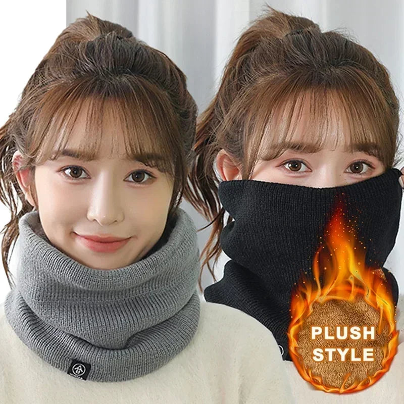 Fleece Neck Gaiter Windproof Warm Face Scarf for Men Women Winter Balaclava Tube Scarf Cold Weather Outdoor Ski Mask Hood Secondary image
