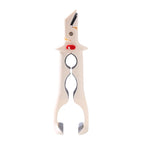 3-in-1 Heat-Proof Dish Clips for Kitchen, Anti-Slip Plate Grippers, Labor-saving Bottle Opener Integrated at the Tail