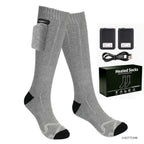 New Heated Socks Rechargeable 6000mah Electric Heated Skiing Socks Snowboarding Outdoor Sports Foot Warmer Winter Thermal Socks