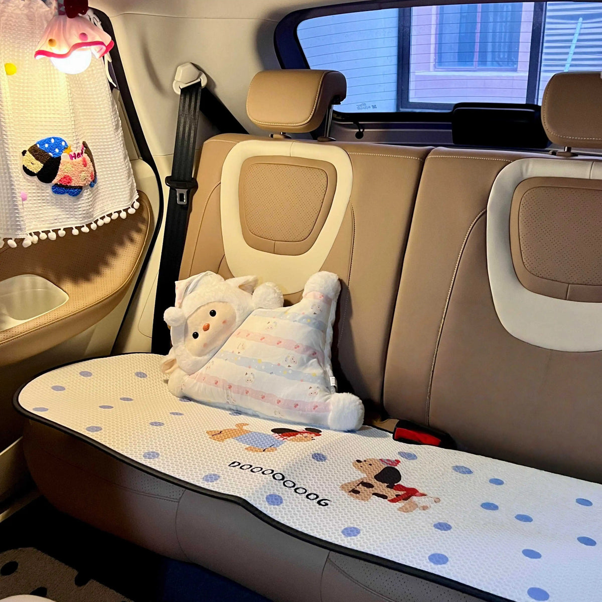 Cute Car-Use Penguin And Sheep Doll Pillow Pair Creative Gift for Girls Car Rear  Cushion Soft PP Cotton Filled Cartoon S...