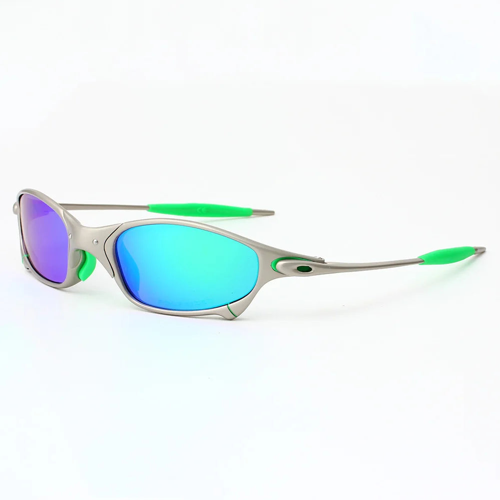 Fashion Polarized Cycling Glasses UV400 Outdoor Sports Goggles Catalpa Alloy Frame Anti-UV Riding Eyewear Accessories