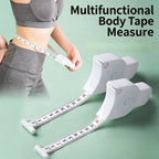 Automatic Telescopic White Tape Measure Body Measuring Soft Tape Centimeter Sewing Ruler For Body Size Measuring Tools