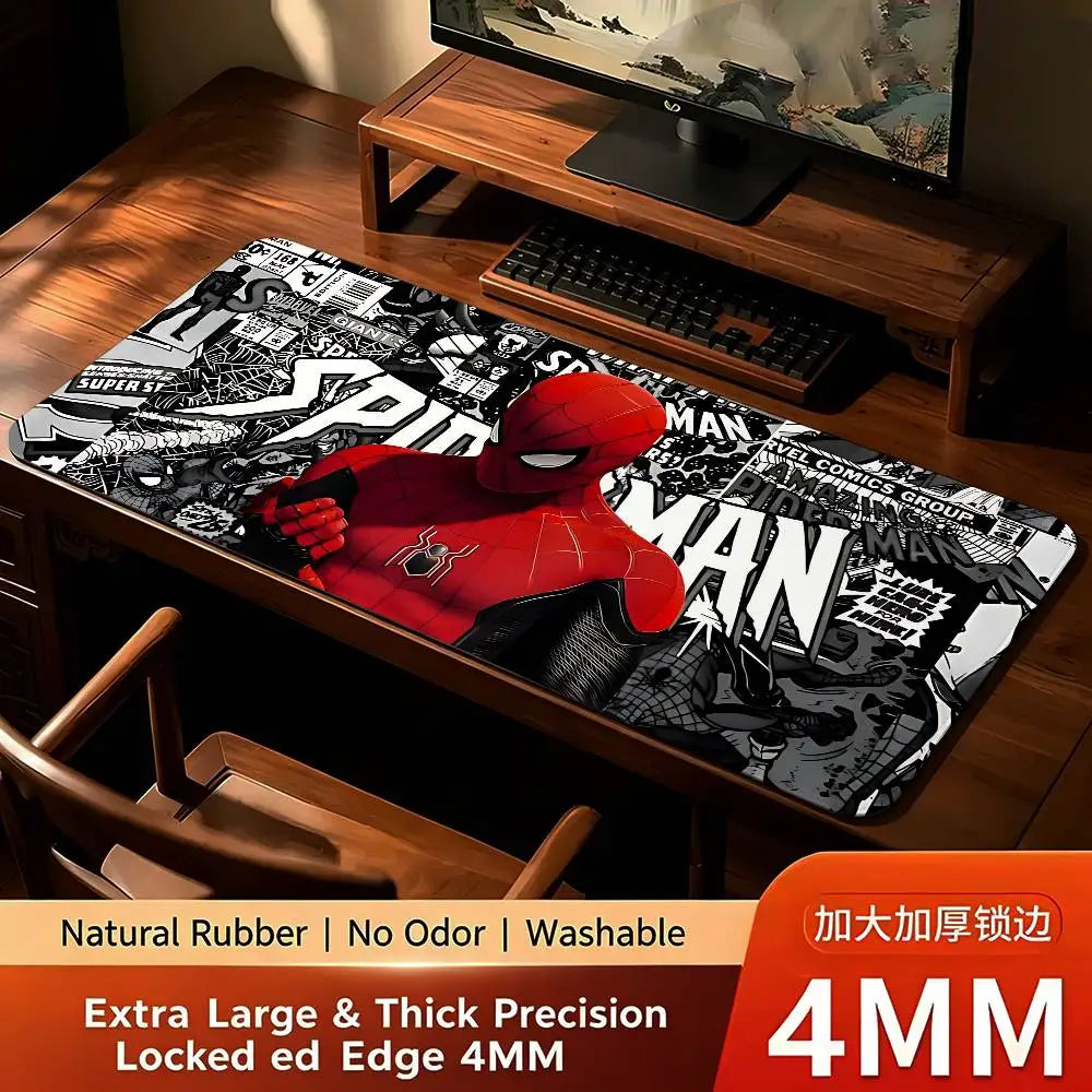 Cool-Spider-Man Mouse Pad Computer Mat Deskpad Laptop Keyboard Mat Office Large Landscape Mousepad