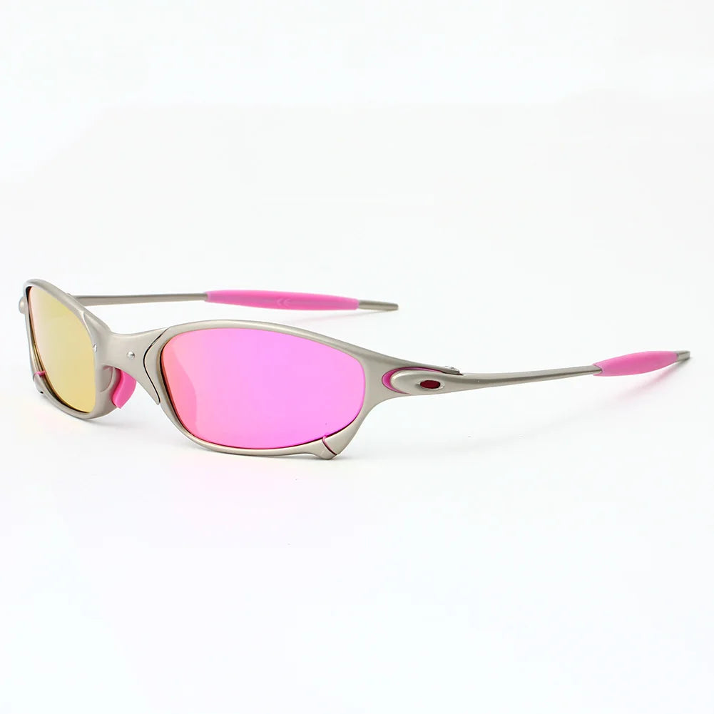 Fashion Polarized Cycling Glasses UV400 Outdoor Sports Goggles Catalpa Alloy Frame Anti-UV Riding Eyewear Accessories