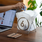 304 Stainless Steel Trash Bag Holder Foldable Raised Bottom Garbage Bag Rack Portable Wide Opening Sink Garbage Organizer