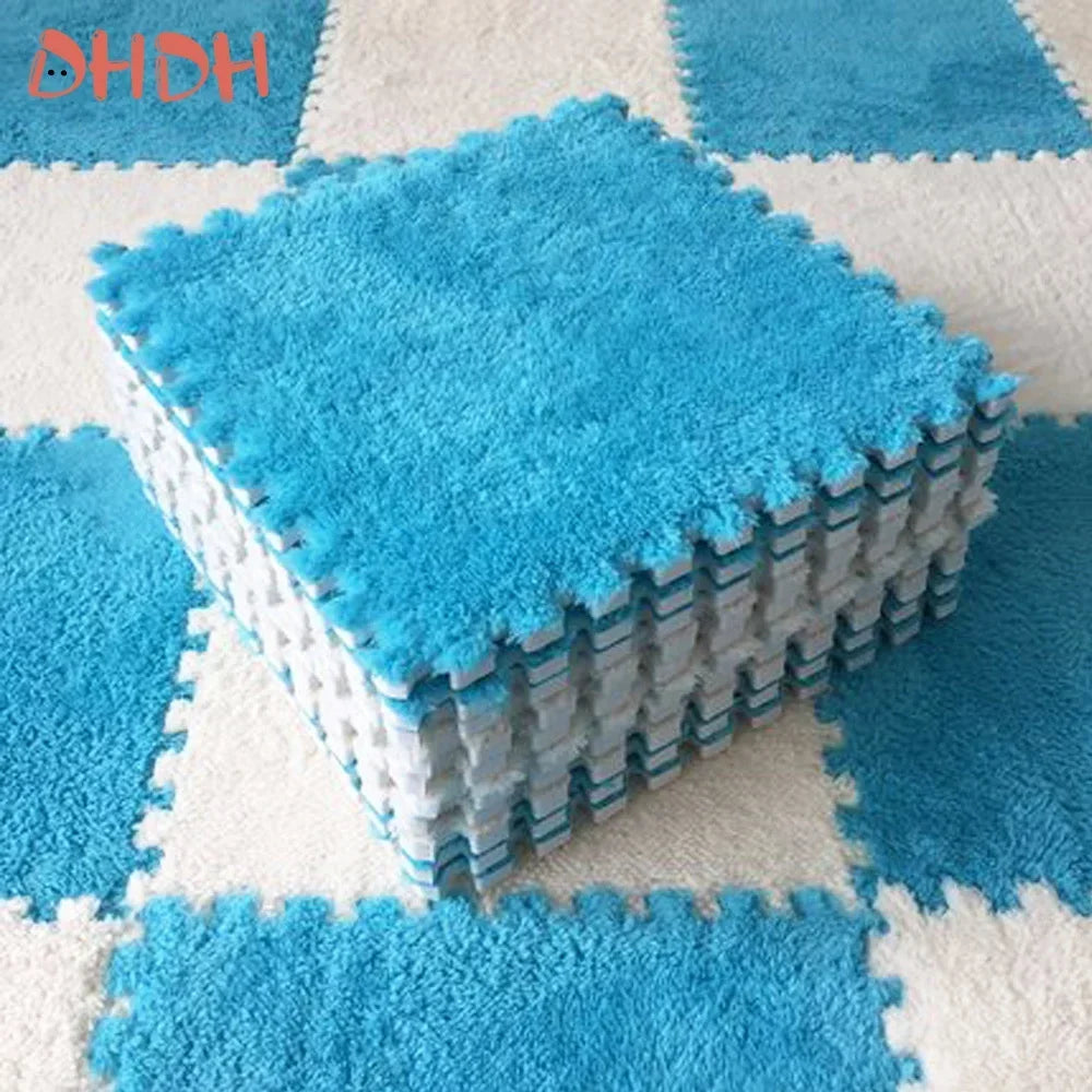 10/20PCS Soft Plush Children's Mat Baby Play Mat Baby Toys Eva Foam Puzzle Carpet In Children's Room Keep Warm Playmat 30*30*1CM