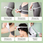 Automatic Telescopic White Tape Measure Body Measuring Soft Tape Centimeter Sewing Ruler For Body Size Measuring Tools