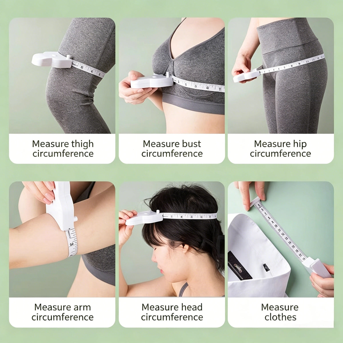 Automatic Telescopic White Tape Measure Body Measuring Soft Tape Centimeter Sewing Ruler For Body Size Measuring Tools