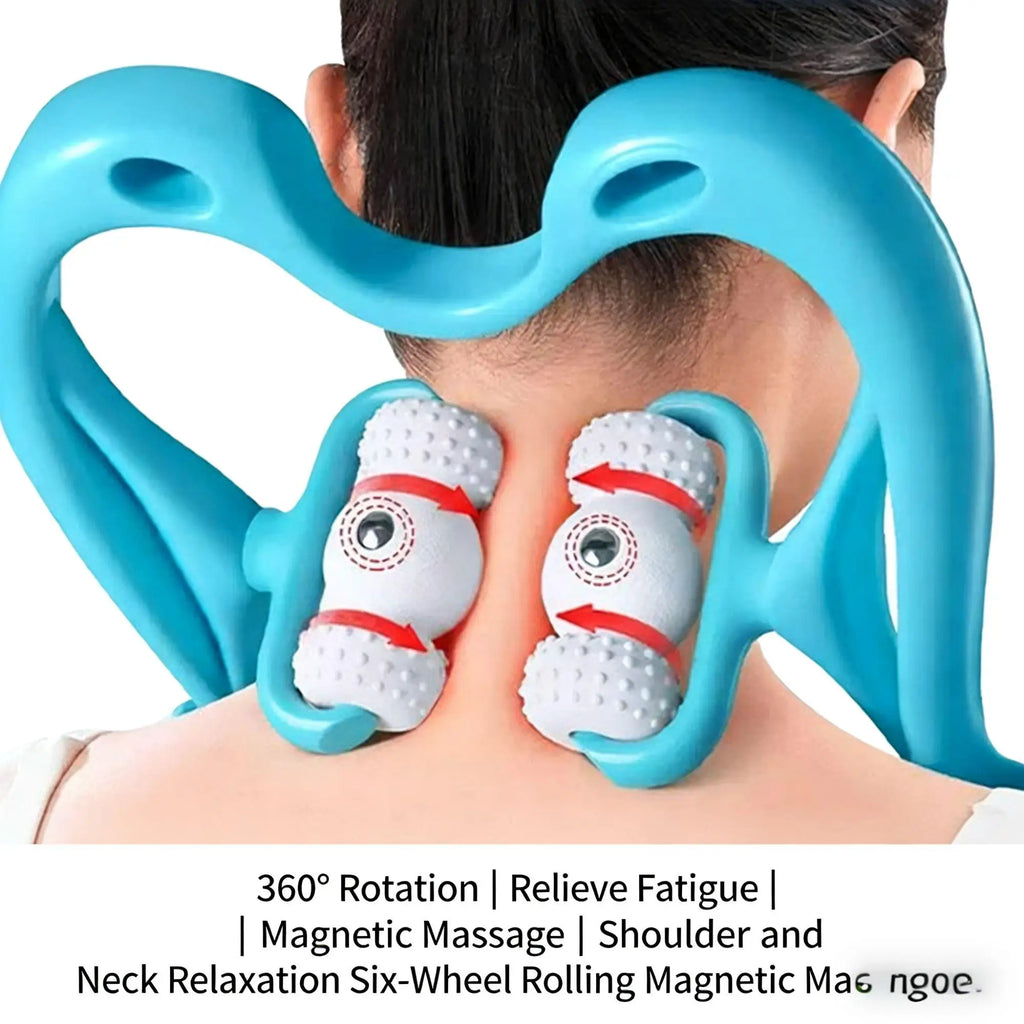 Cervical Massager for Neck, Legs, Waist, and Back – Pain Relief and Muscle Relaxation, Manual Multi-Function Kneading, Househol