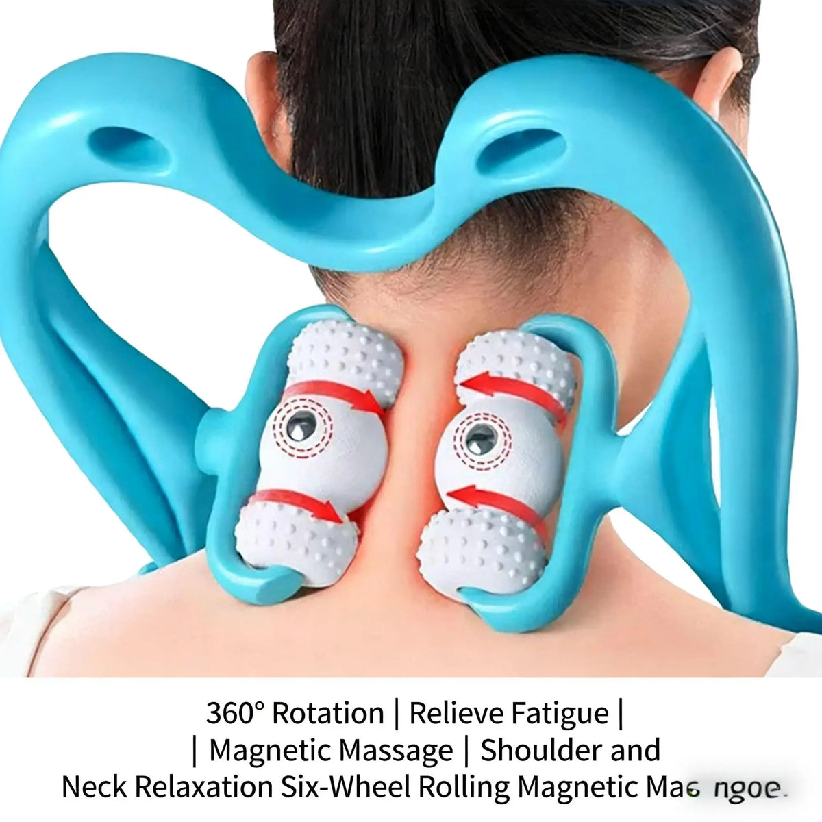 Cervical Massager for Neck, Legs, Waist, and Back – Pain Relief and Muscle Relaxation, Manual Multi-Function Kneading, Househol