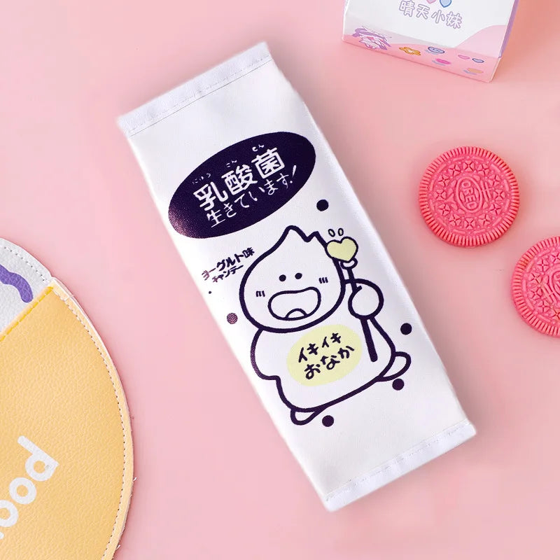 New creative simulation snack pencil case School pencil bag Multifunctional storage box Stationery bag Fun pencil bag