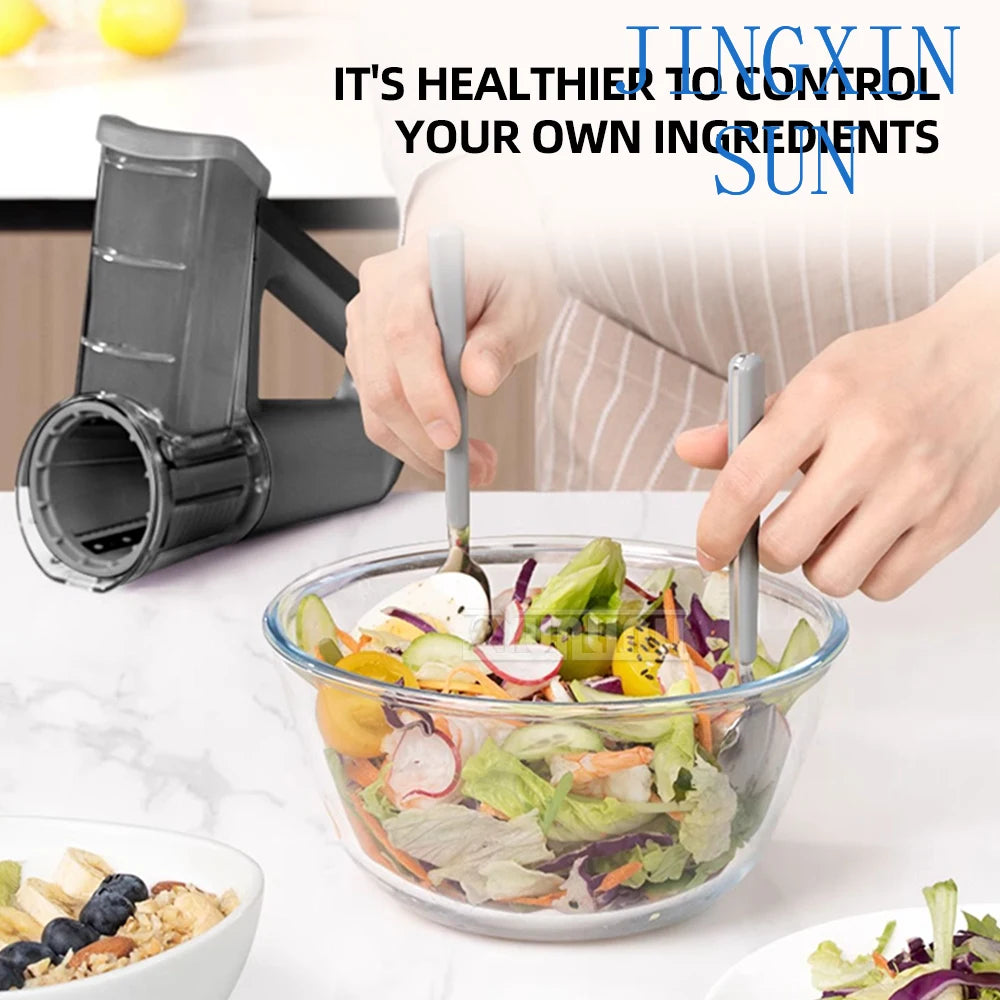 Electric Vegetable Slicer Hand-held Food Processor Carrot Cucumber Potato Cutter Kitchen Tool Ice Shaved Machine