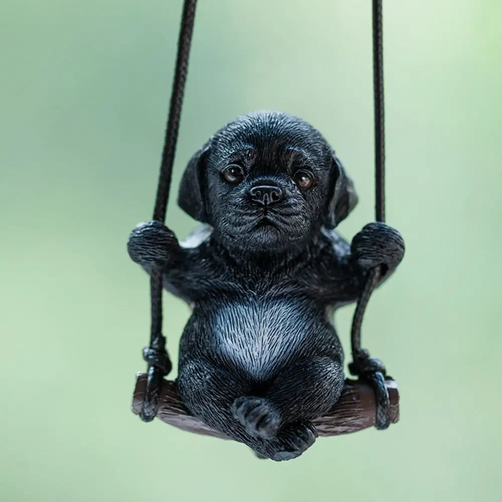 Trend Swing Dog Auto Interior Accessories Decoration Sunglasses Car Pendant Bulldog Resin Car Hanging Gift Secondary image
