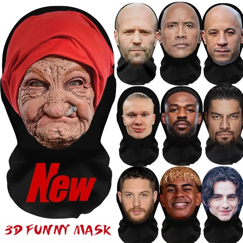 2026 Halloween Mask for Cosplay Role Play Masquerade Costumes Dress Up Celebrity Realistic Face Masks Balaclava Headgear Main image
