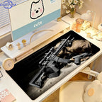 The G-gun Pattern Mouse Pad Anti Slip Rubber Edge Locked Thickened Laptop Gaming Desk Mat