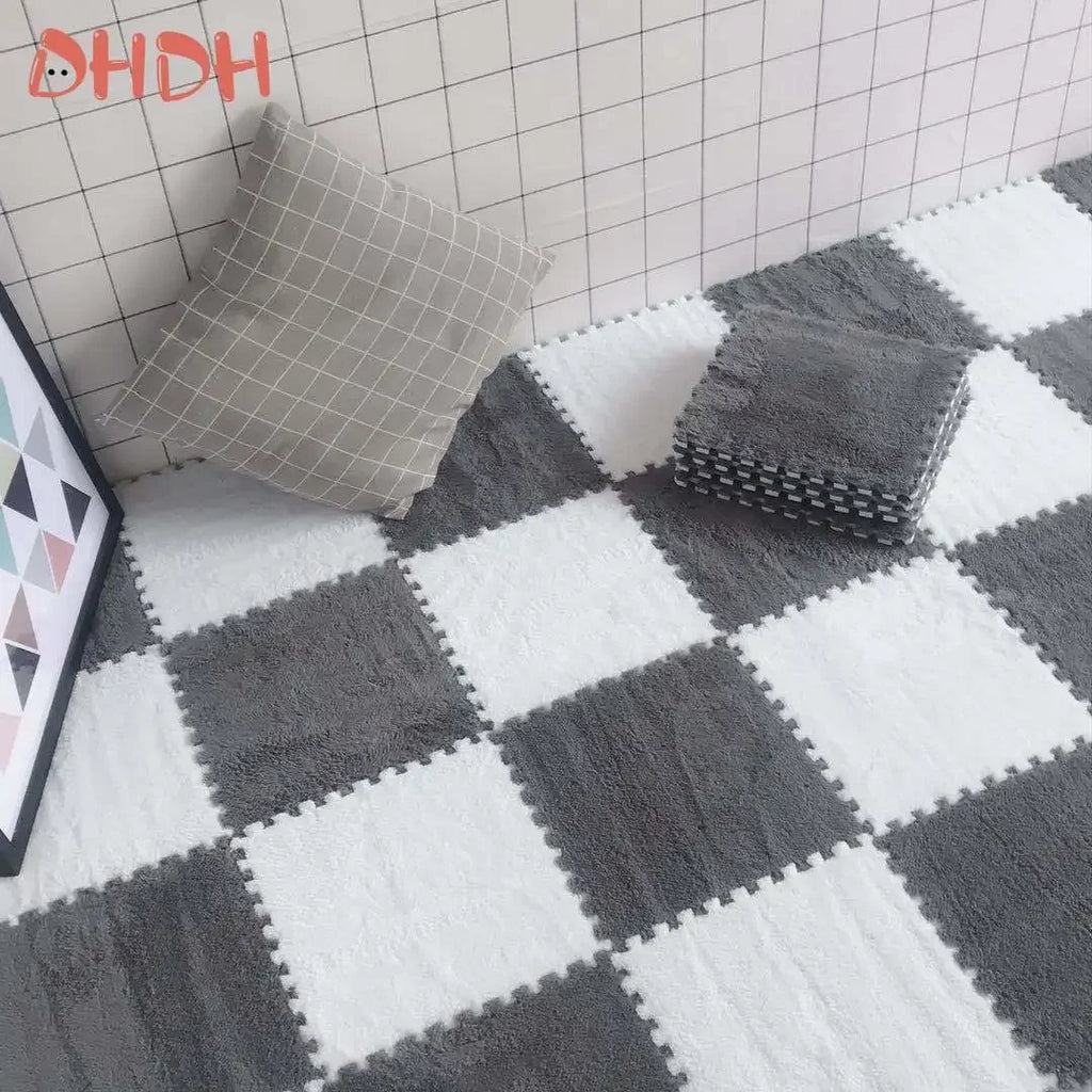10/20PCS Soft Plush Children's Mat Baby Play Mat Baby Toys Eva Foam Puzzle Carpet In Children's Room Keep Warm Playmat 30*30*1CM
