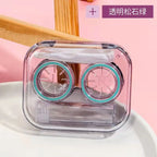1/4PC Korean Style Portable Contact Lens Case High Aesthetic Travel Storage Kit Daily Use Contact Lens Holder Box
