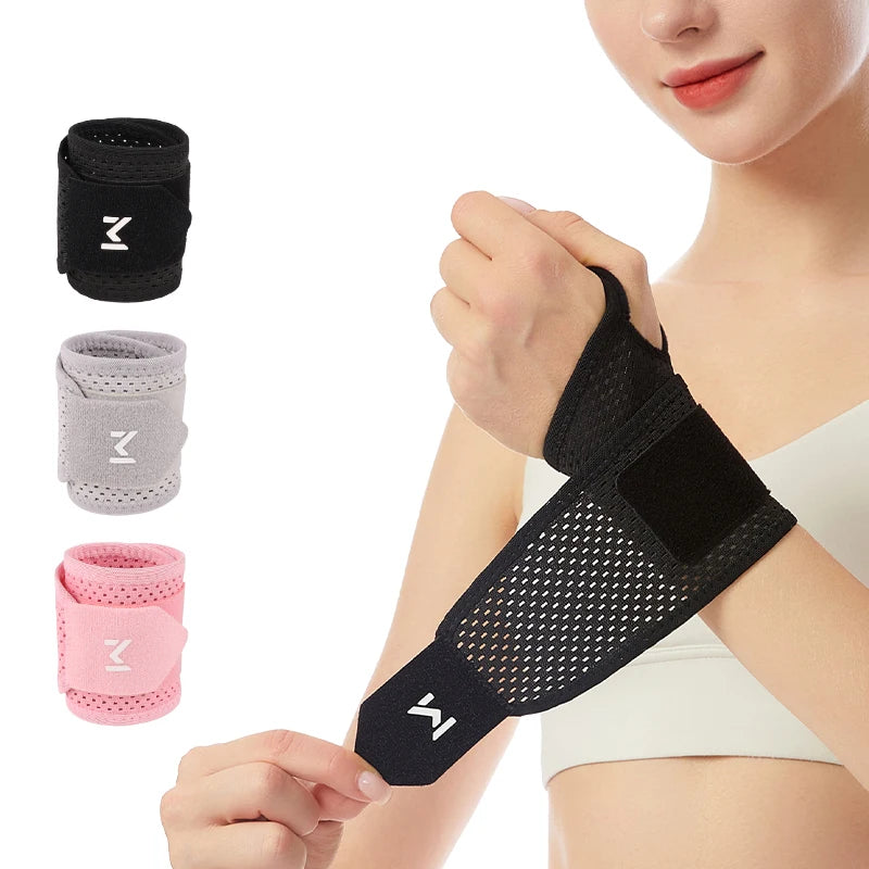 1/2PCS  Breathable Mesh Wrist Support Wrap, Compression Sleeve for Joint Pain, Sprain Protection and Chronic Overuse Injuries