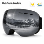 Ski Goggles Double Layers Anti-fog UV400 Snowboard Snow Goggles Snowmobile Glasses Eyewear Outdoor Sport Skiing Googles