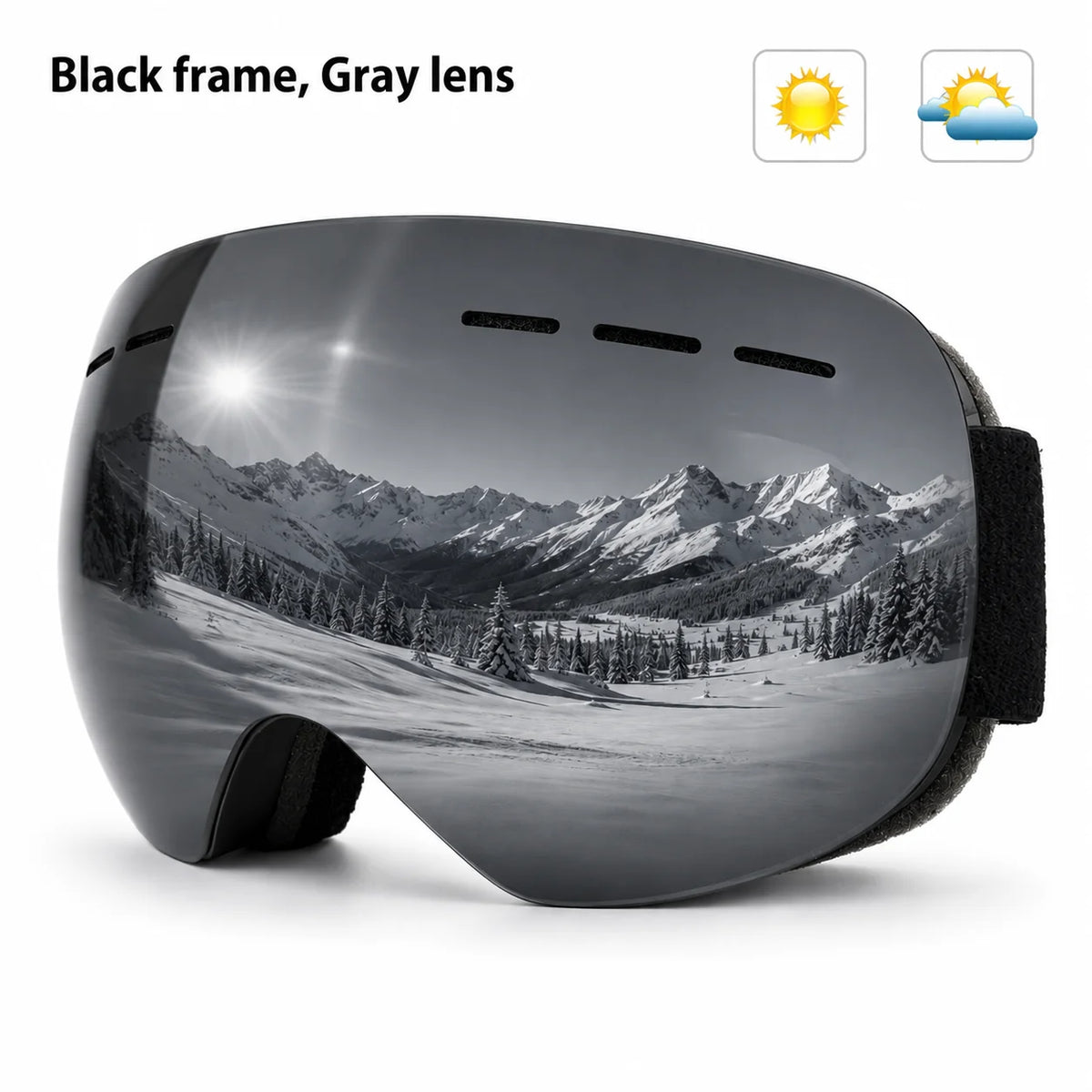 Ski Goggles Double Layers Anti-fog UV400 Snowboard Snow Goggles Snowmobile Glasses Eyewear Outdoor Sport Skiing Googles