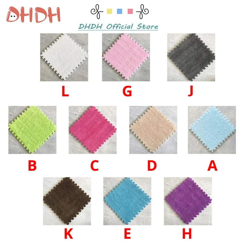 10/20PCS Soft Plush Children's Mat Baby Play Mat Baby Toys Eva Foam Puzzle Carpet In Children's Room Keep Warm Playmat 30*30*1CM