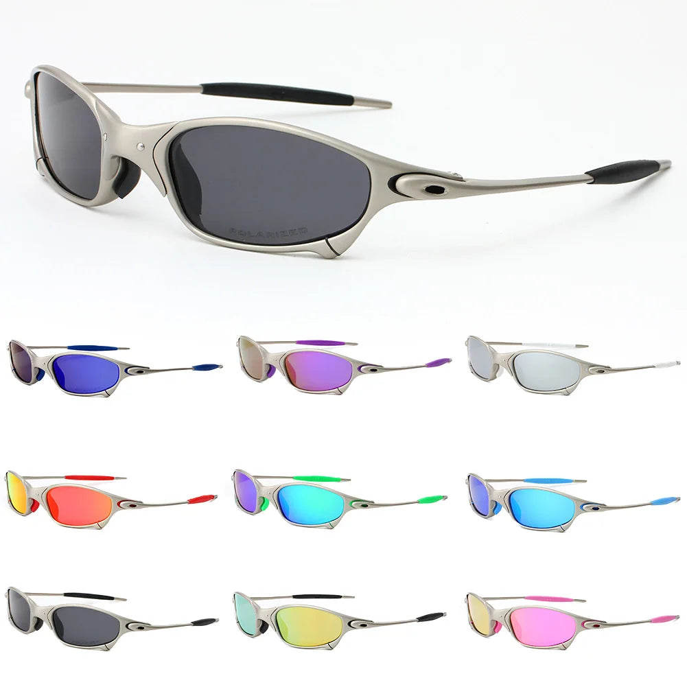 Fashion Polarized Cycling Glasses UV400 Outdoor Sports Goggles Catalpa Alloy Frame Anti-UV Riding Eyewear Accessories Secondary image