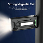 High Brightness Small Flashlight COB Work Light Red Blue Light Warning Lamp Portable Magnetic Torch for Outdoor Camping Hiking
