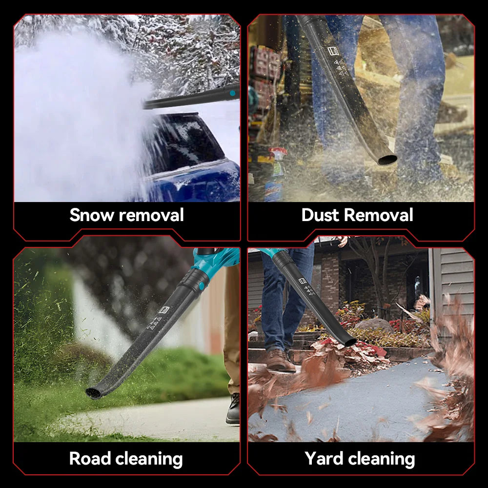 ONEVAN 5500W Brushless Electric Air Blower Cordless Leaf Dust Snow Blowing Clean High Power Tool For Makita 18V Battery Pin