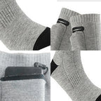 Winter Heated Socks Men's Women's Heating Foot Warmer Electric Socks Warm Sock 4000mAh Battery Thermal socks Cycling Ski
