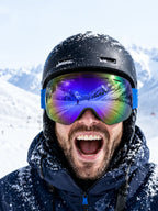 Ski Goggles Double Layers Anti-fog UV400 Snowboard Snow Goggles Snowmobile Glasses Eyewear Outdoor Sport Skiing Googles