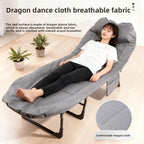 Foldable Office Single Nap Utensil Lounge Chair for Home Use, Simple Small Bed for Hospital Care, Marching Bed，Camping Cots